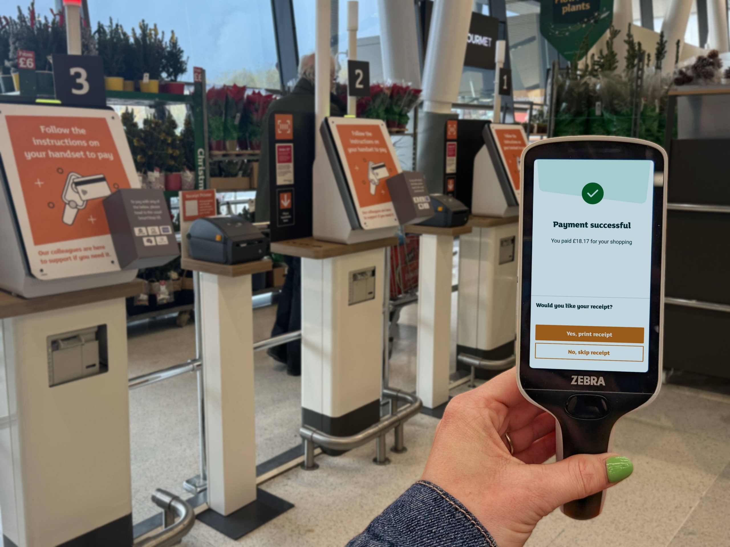 SmartShop Pay on Handset - cover - payment confirmation page