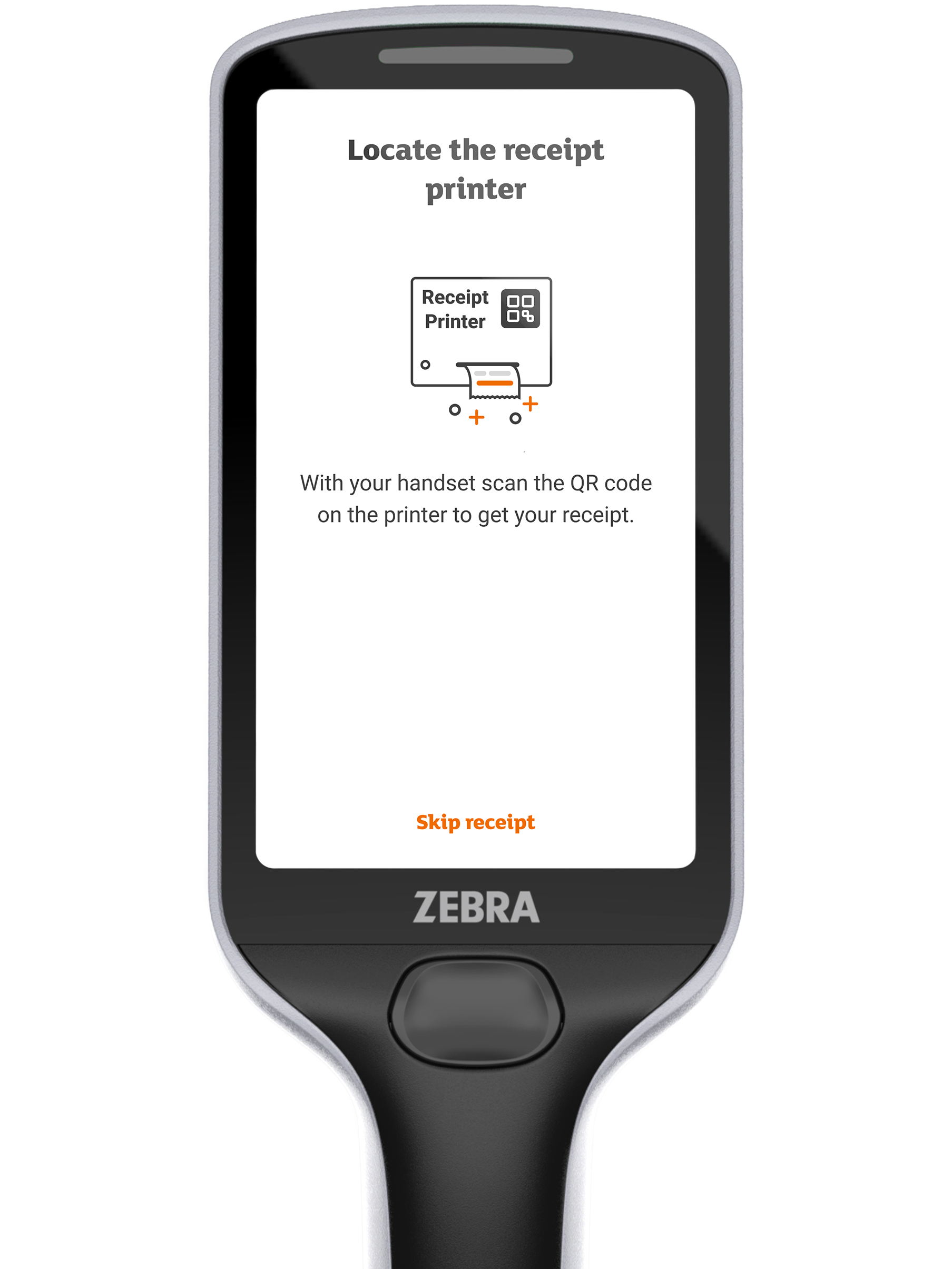 SmartShop Pay on Handset Paper receipt Action