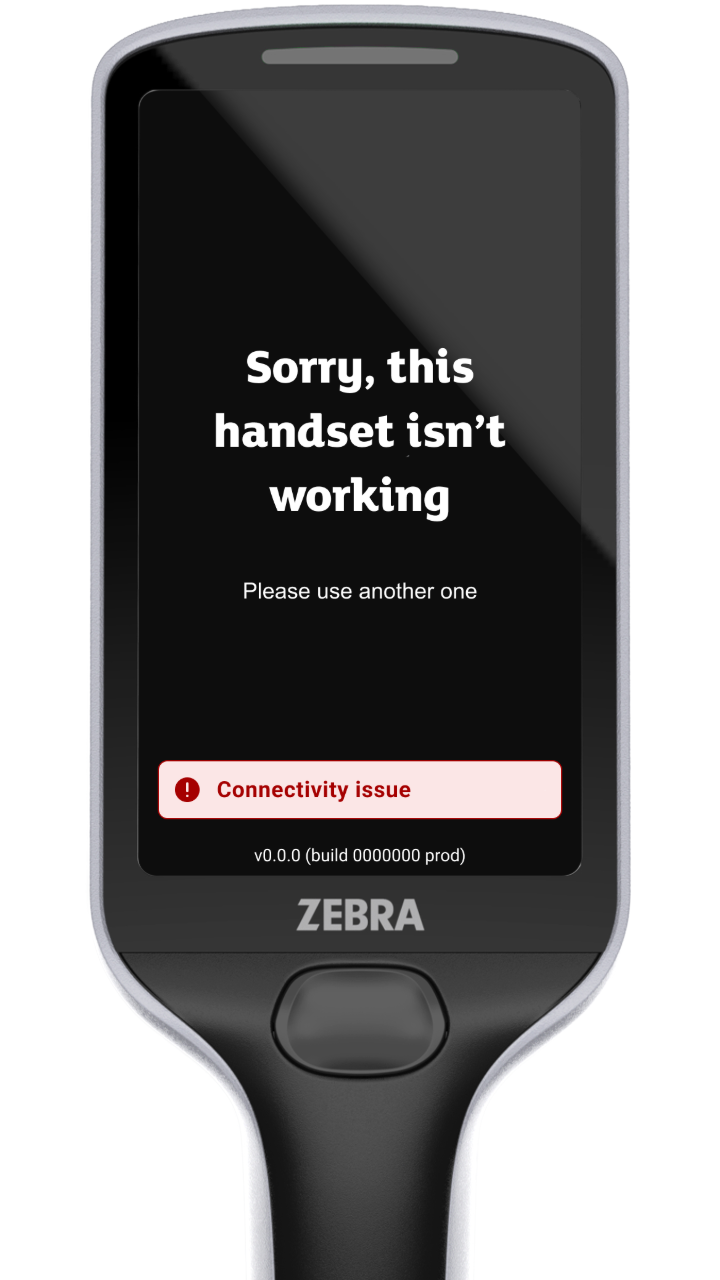 Connectivity issue on handset
